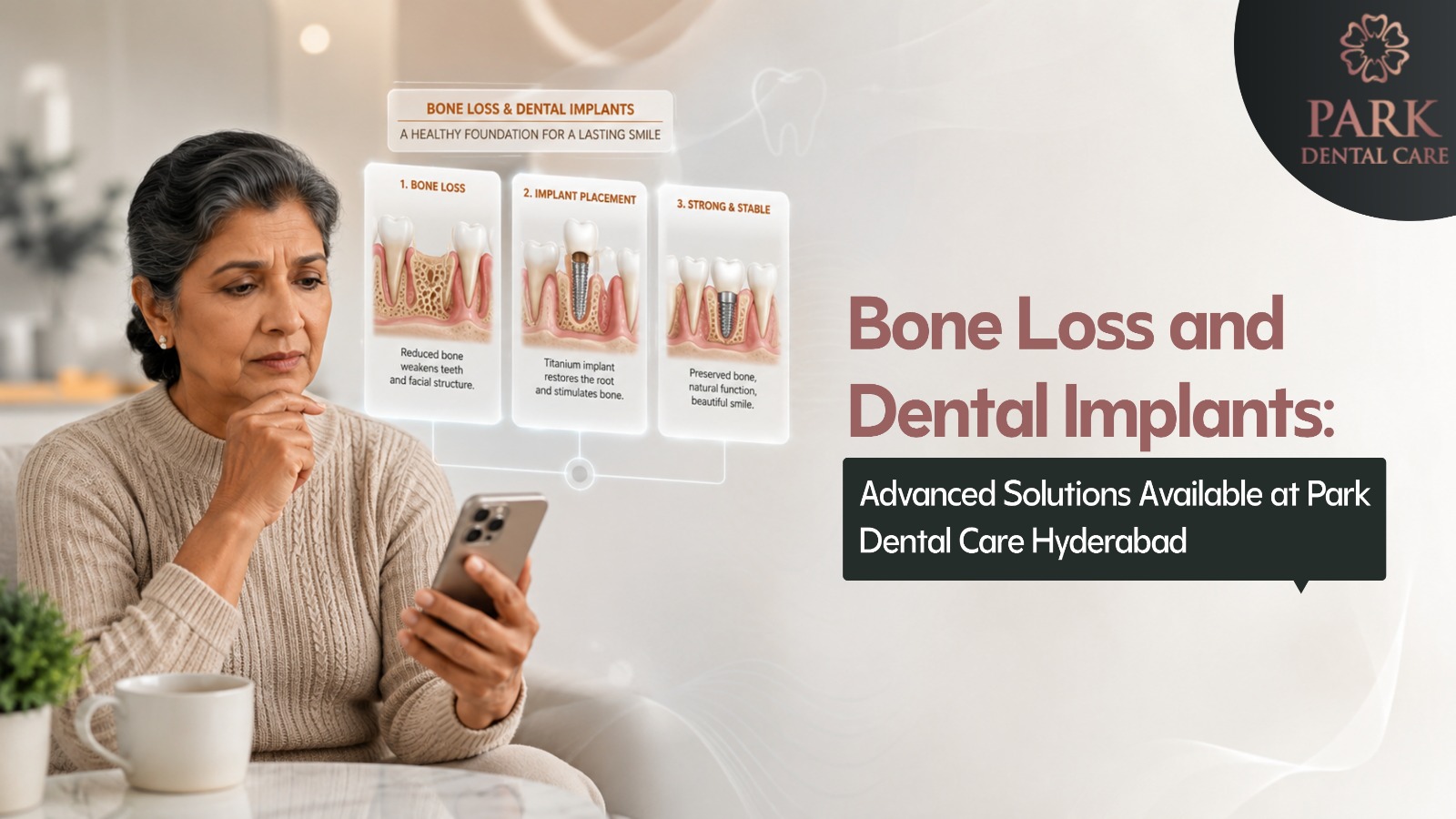 Bone Loss and Dental Implants: Advanced Solutions Available at Park Dental Care Hyderabad